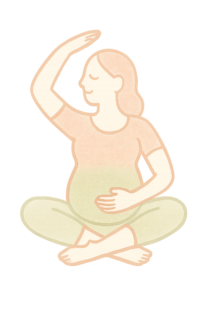 Silhouette femme faisant du yoga